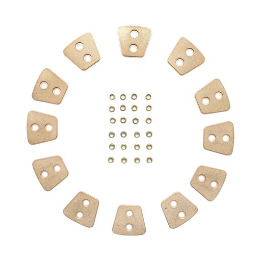 [AMAT6-101187] Set 12 ferodouri cu nituri pentru disc ambreiaj 11 toli UTB U-445 si Fiat