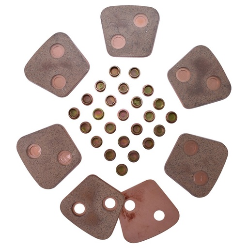 [AMAT6-101192] Set 12 ferodouri 4mm(77x69) cu nituri pentru disc ambreiaj D1010 UTB U-1010