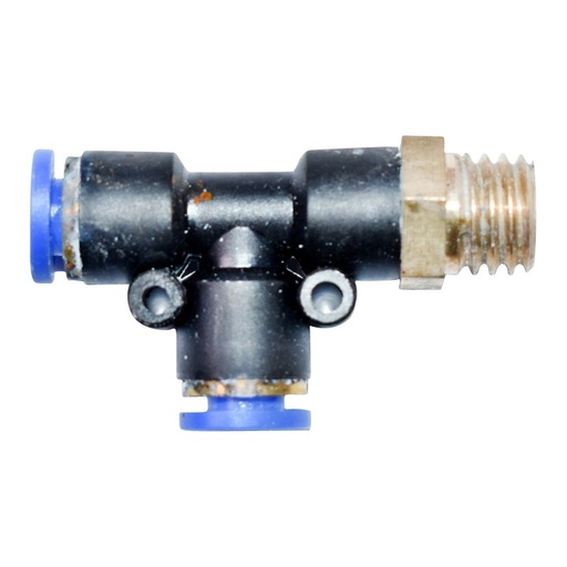 [AMAT6-102546] Mufa rapida T plastic si surub metalic fi 6x6 cu M12