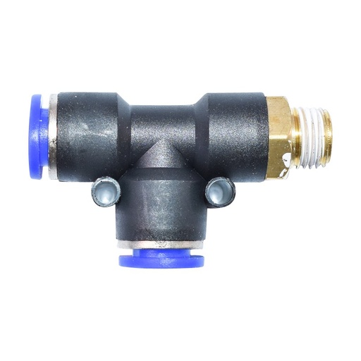 [AMAT6-102549] Mufa rapida T plastic si surub metalic fi 10x10 cu 1/4