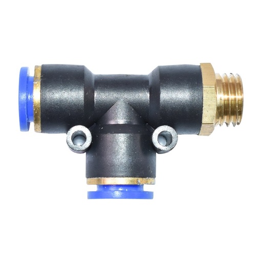[AMAT6-102554] Mufa rapida T plastic si surub metalic fi 12x12 cu M16