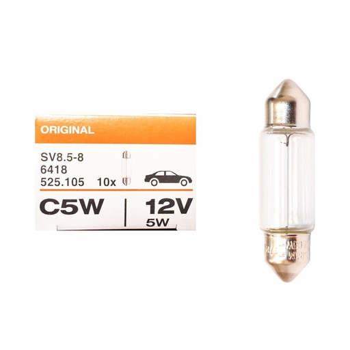 [AMAT6-102823] Bec (Osram) 5W / 12V SV8.5-8