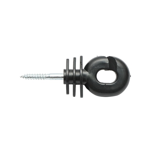 [AMAT6-103097] Izolator canelat negru 5.9mm, 100x40mm pentru fir gard electric