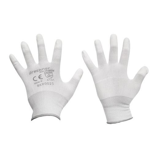 [AMAT6-104408] Manusi de lucru sintetice cauciucate albe marimea 9
