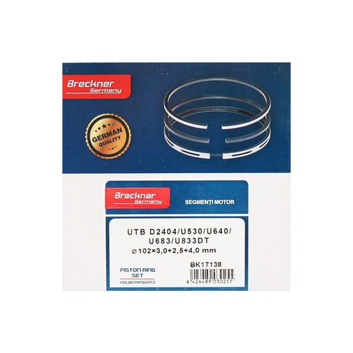 [AMAT6-104769] Segmenti motor fi 102x3x2,5x4mm 115.03.070 D2404, U-683, U-833DT pentru 1 piston