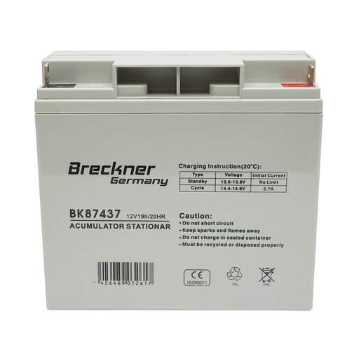 [AMAT6-104945] Baterie pentru panou solar 12V 19Ah