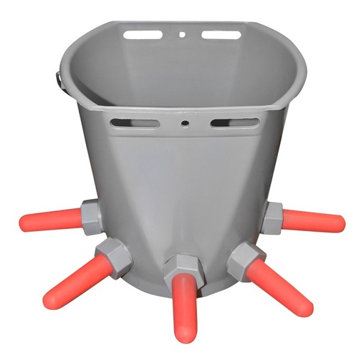 [AMAT6-104959] Galeata 8L cu 5 suzete pentru alaptat vitei adapatoare