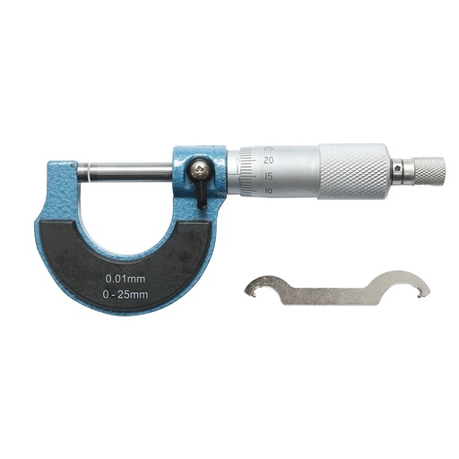 [AMAT6-105512] Micrometru mecanic de exterior cu cadru emailat, metric 0-25 mm