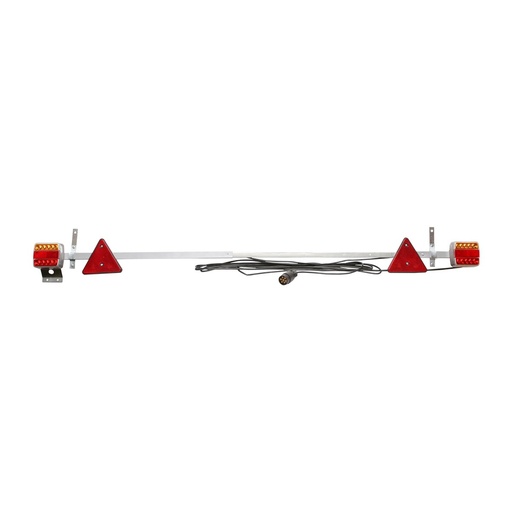 [AMAT6-105610] Bara remorca ajustabila 1000-1600mm 2x lampa LED, 2x triunghi reflectorizant, cablu 6m si priza 7 pini 12/24V