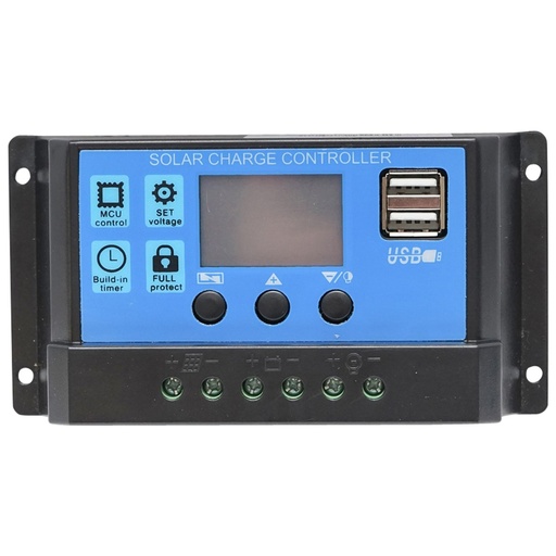 [AMAT6-105930] Regulator tensiune pentru panou solar 10A 12V 2X port USB