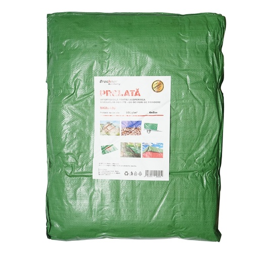 [AMAT6-106233] Prelata cu ochiuri de prindere 100g/m2 verde 6x8m