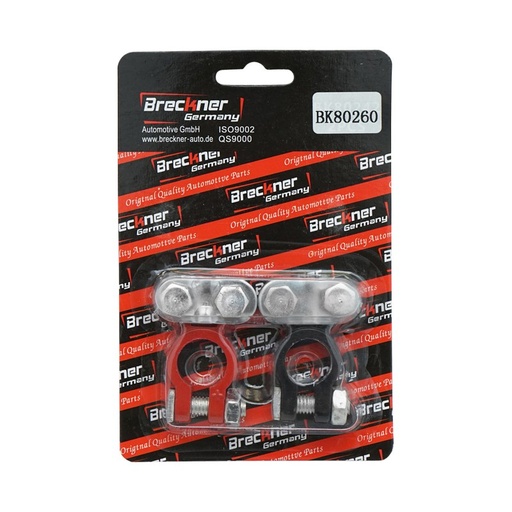 [AMAT6-106303] Set borne baterie Zn rosu si negru
