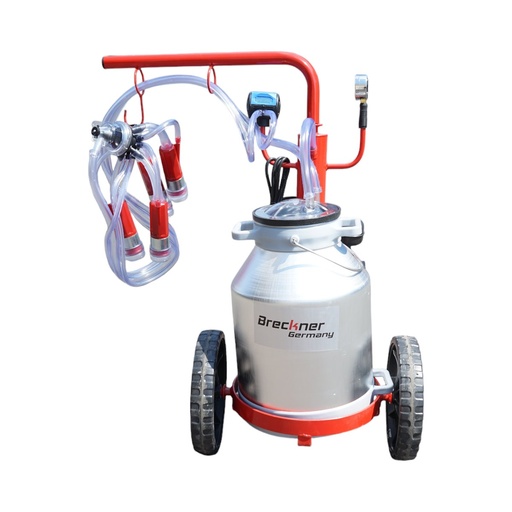 [AMAT6-106525] Aparat de muls vaci 1 post bidon 30L aluminiu cu vid in cadru(vacuum)