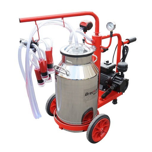 [AMAT6-106526] Aparat de muls vaci 1 post bidon 40L inox cu vid in cadru(vacuum)