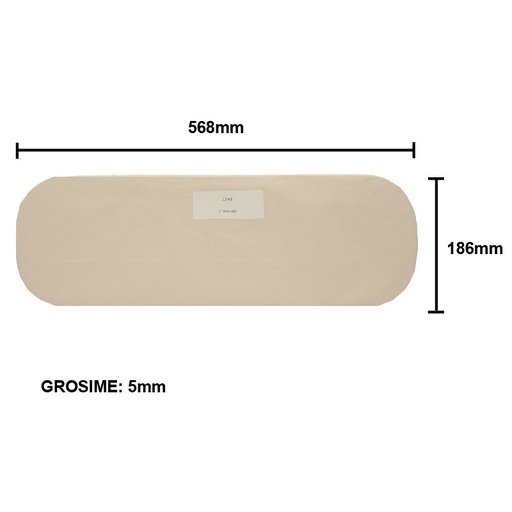 [AMAT6-106646] Geam 568x186x5mm fata (ochi) cabina patrata tip vechi UTB U-650