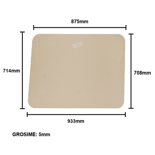 [AMAT6-106647] Geam 933x714x5mm lateral fix cabina patrata tip vechi UTB U-650