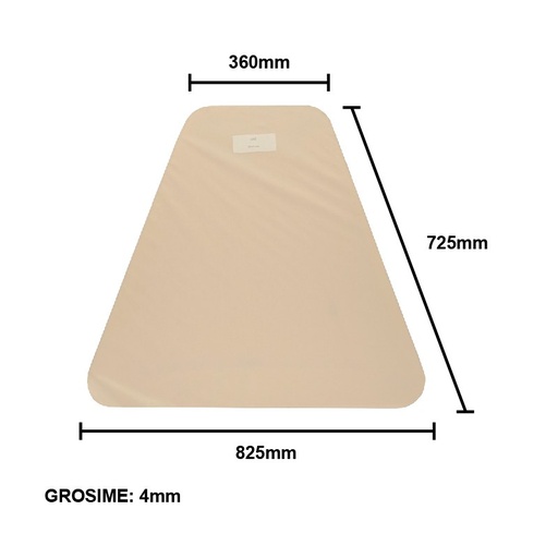 [AMAT6-106648] Geam 825x725x4mm lateral fix cabina tronconica tip nou UTB U-650