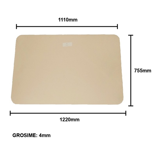 [AMAT6-106654] Geam 1220x755x4mm luneta sus cabina tronconica tip nou UTB U-650