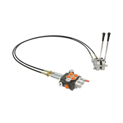 [AMAT6-106719] Distribuitor hidraulic cu 2 manete, lungime cablu 2m, presiune 250 bar, debit 40L/min