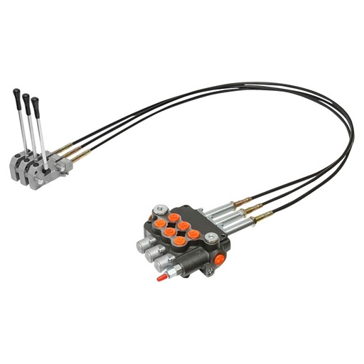 [AMAT6-106729] Distribuitor hidraulic cu 3 manete, lungime cablu 2m presiune 250 bar debit 80L/min