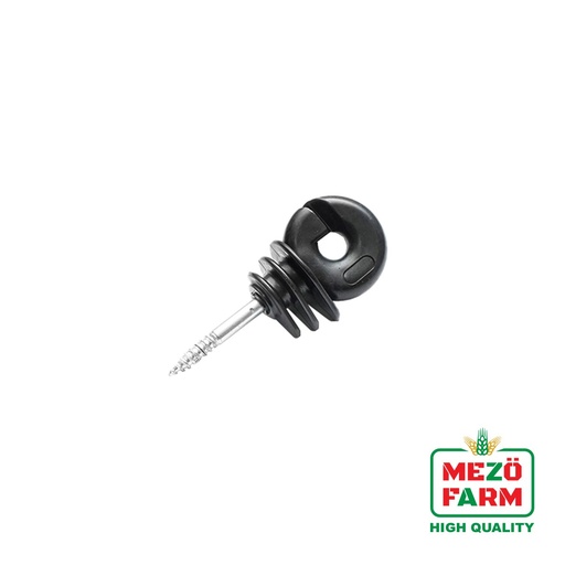 [AMAT6-106760] Izolator inelar premium negru PP pentru fir gard electric Mezofarm