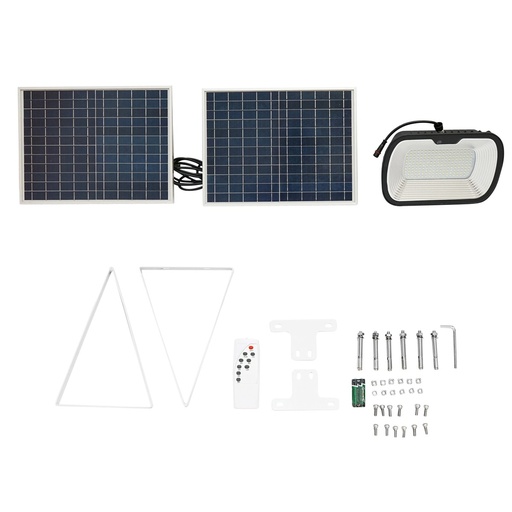 [AMAT6-106959] Lampa LED 126x0.5W cu panou solar 25W si baterie 7V/10Ah