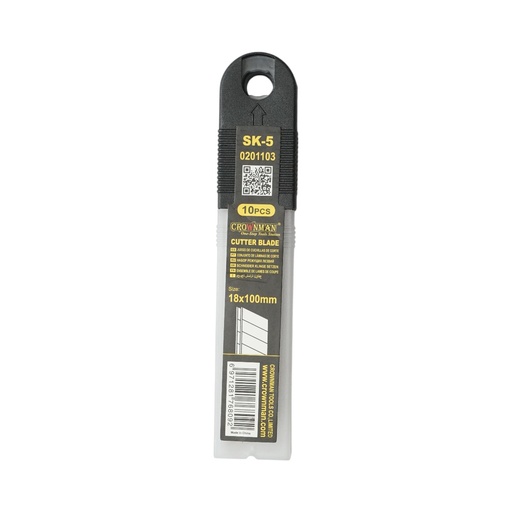 [AMAT6-107243] Set 10 lame cutter profesionale 18x100mm Crownman