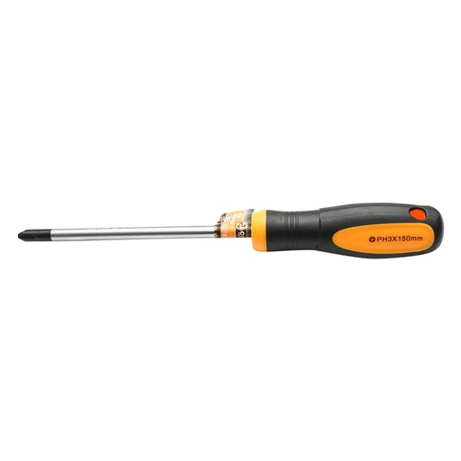 [AMAT6-107278] Surubelnita in cruce PH3x150mm Cr-V cu varf magnetic profesionala Coofix