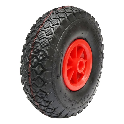 [AMAT6-107322] Roata pneumatica 260X85mm cu janta PVC pentru roata de sprijin remorca prindere pe ax fi20mm anvelopa 4.10/3.50-4