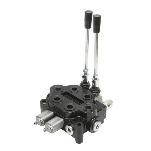 [AMAT6-107469] Distribuitor hidraulic cu 2 manete 150 Bar, debit 80L/min M22x1.5mm pentru Tractor Forestier si Graifer