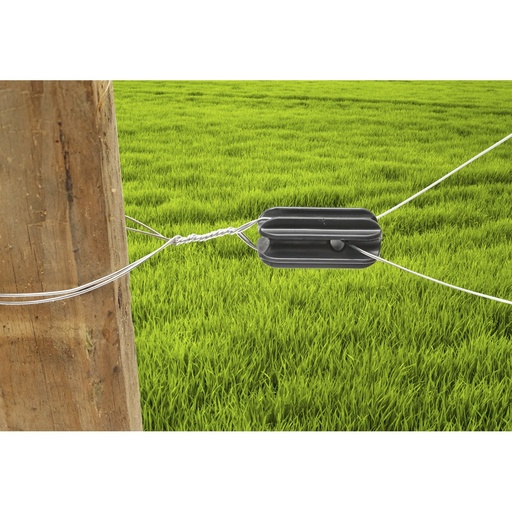 [AMAT6-107876] Izolator de capat, negru pentru gard electric