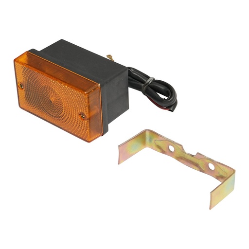 [AMAT6-108378] Lampa pozitie sau semnalizare fata galbena cu suport metalic tip brida