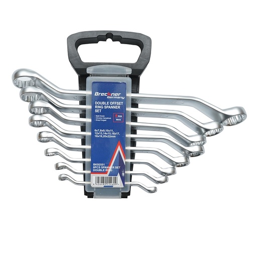 [AMAT6-108445] Set 8 chei inelare cotite in suport cu clema 6-22mm