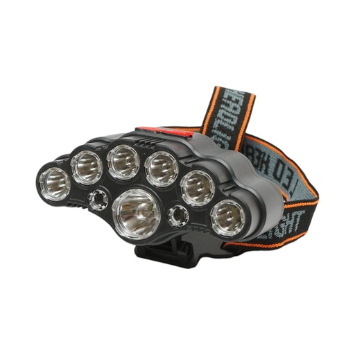 [AMAT6-108536] Lanterna frontala de cap cu 9 LED-uri, 4 moduri iluminare, reincarcabila USB
