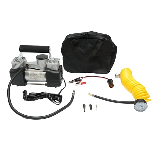 [AMAT6-108537] Compresor aer umflat roti 12V, 150PSI, 85l/min, 2 cilindrii, cablu 3m pentru priza bricheta auto