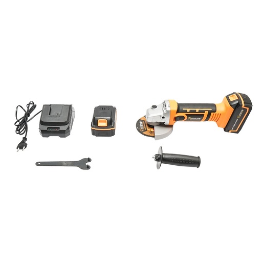 [AMAT6-108551] Polizor unghiular 550W, cu acumulator 21V./4Ah. 3 trepte de viteza 4500/5500/7000rot/min. diametru disc 115mm