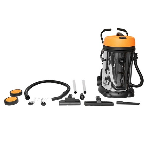 [AMAT6-108579] Aspirator profesional industrial umed/uscat volum 75L tensiune alimentare 220V, putere 2x1200W corp din inox Hoteche