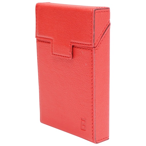 [AMAT6-108630] Husa rosie din piele pentru pachet de tigari P27