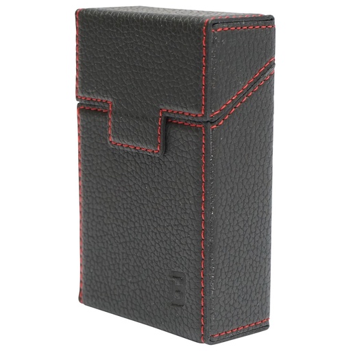 [AMAT6-108633] Husa neagra din piele pentru pachet de tigari P22