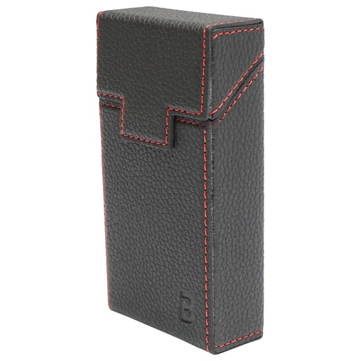[AMAT6-108639] Husa neagra din piele pentru pachet de tigari P25
