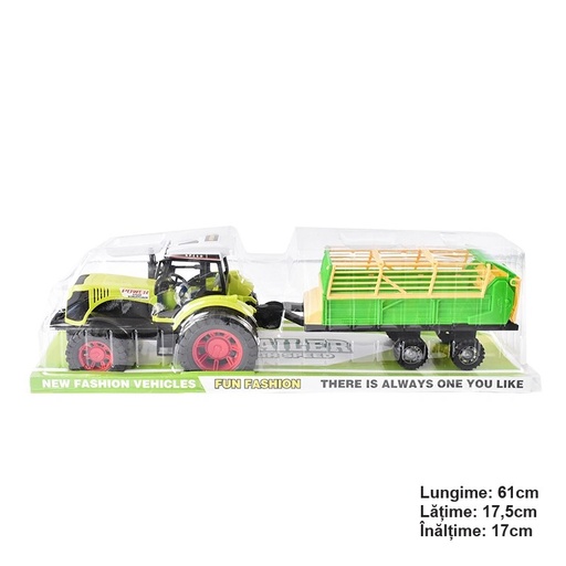 [AMAT6-103058] Jucarie Tractor cu remorca POWER Speed Horsepower verde