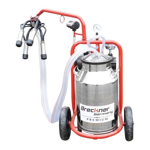[AMAT6-107023] Aparat de muls vaci cu grup colector 160cc, sasiu vopsit electrostatic, bidon inox 30L, 1 post