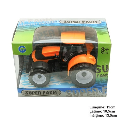 [AMAT6-107110] Jucarie tractor galben pentru ferma Super Farm