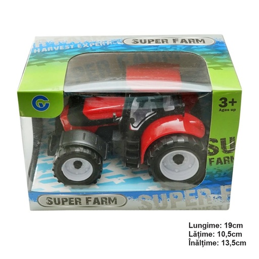 [AMAT6-107111] Tractor rosu pentru ferma Super Farm