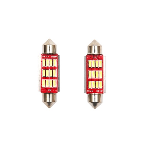 [AMAT6-108969] Set 2 becuri LED SMD SOFIT 39/12mm 12V 0,145A lumina rece