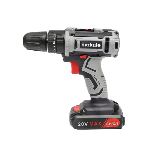 [AMAT6-109306] Masina de insurubat 25Nm, acumulator 20V/1500mAh si incarcator 220V/50-60Hz, ax 0.8-10mm, 1450rot/min IP20 Makute