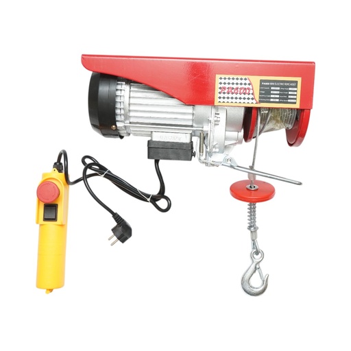 [AMAT6-109315] Palan electric macara 220V, 1200W, sarcina maxima 300/600kg, viteza ridicare 5-10m/min, inaltime ridicare 6-12m IP40