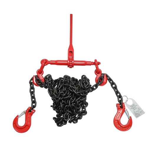 [AMAT6-110119] Lant ancorare pentru utilaje grele cu dispozitiv de tensionare pe clichet, greutate suportata 6.3T, lungime lant 6m, grosime zala fi 10mm