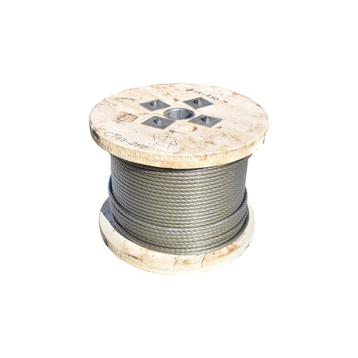 [AMAT6-110375] Cablu troliu otel 6x25 fi 13mm inima metalica batut 0,95Kg/1m, 600m/rola