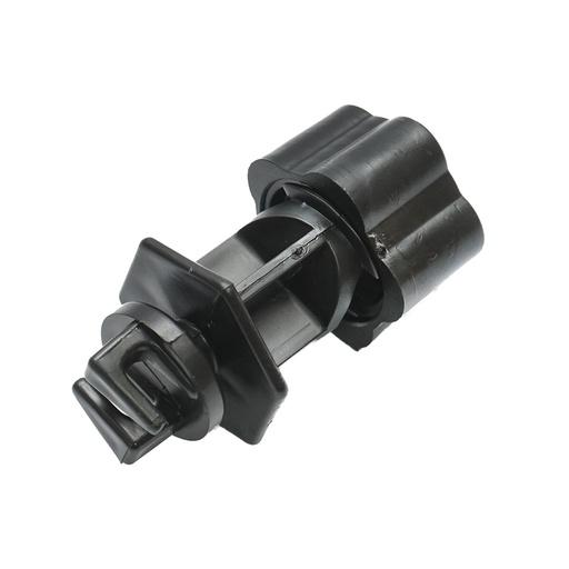 [AMAT6-111093] Izolator prindere cu filet, negru pentru stalp metalic gard electric